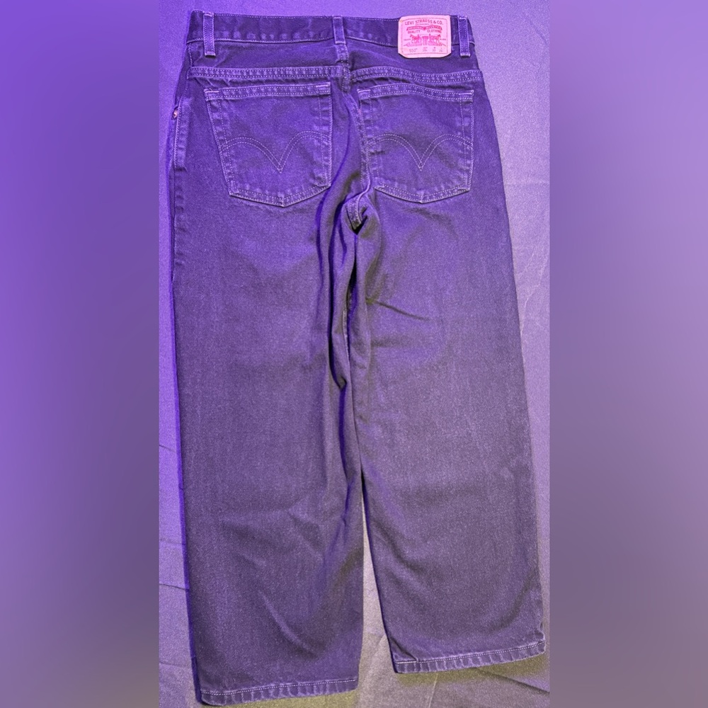 Levi's Kids 550 Black Straight Jeans 10H 30W 26L - Picture 5 of 7